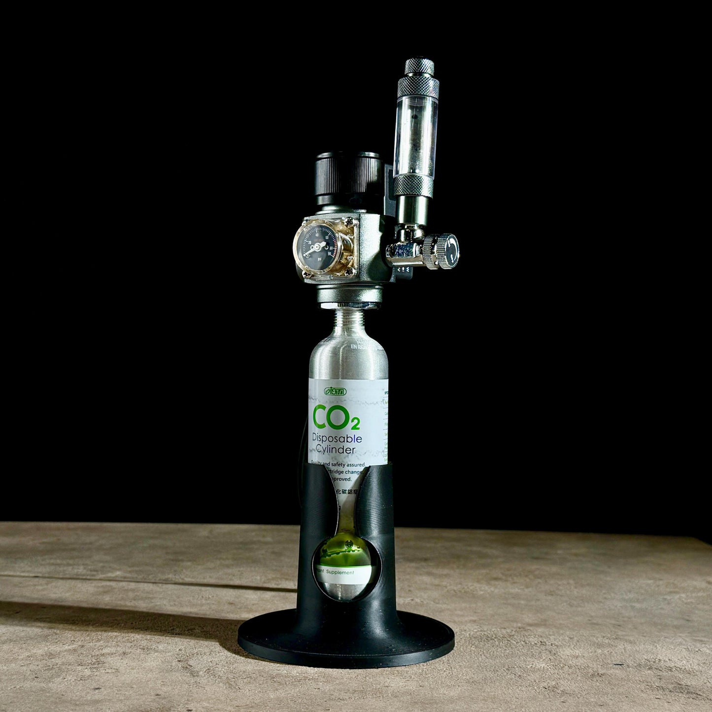 Aquarium 95g CO2 Bottle/Tank Holder for CO2 Systems – Stable 3D-Printed Cartridge Stand for Fluval, UNS, and More - Aquarium Accessory