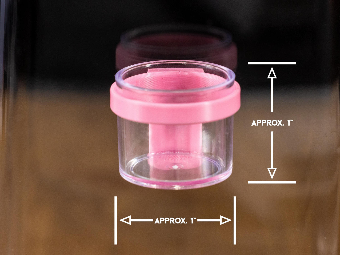 Jumping Spider Magnetic Feeder Cup mount with clear feeding cup