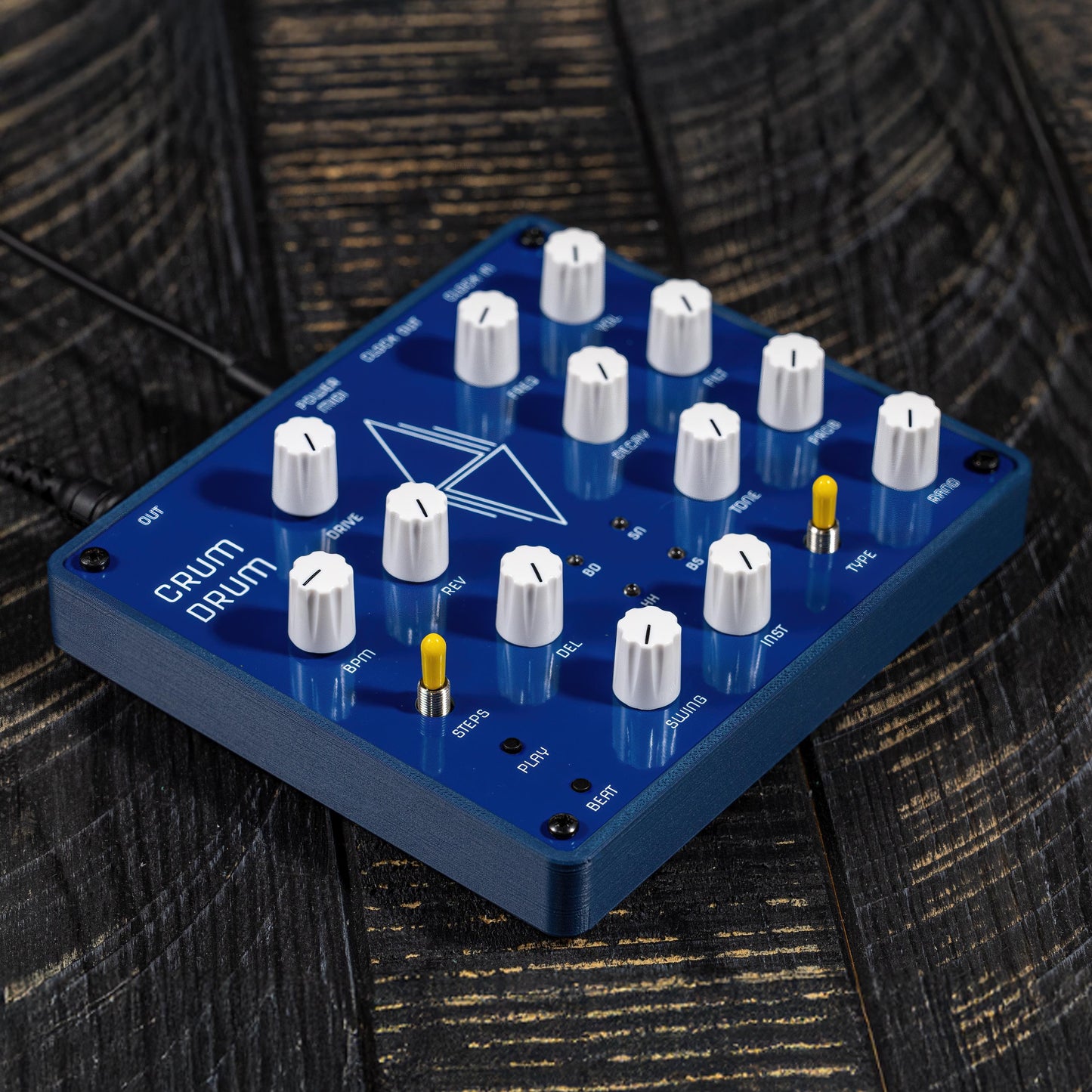 Crum Drum Synth Frame Case - Durable 3D Printed Side Frame for Nyström DIY Synth Kit Thonk | Protective Accessory - CrumDrum by Nystrom