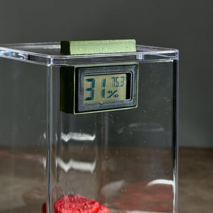 Jumping Spider Magnetic Hygrometer Mount for reptile, spider, insect, terrariums