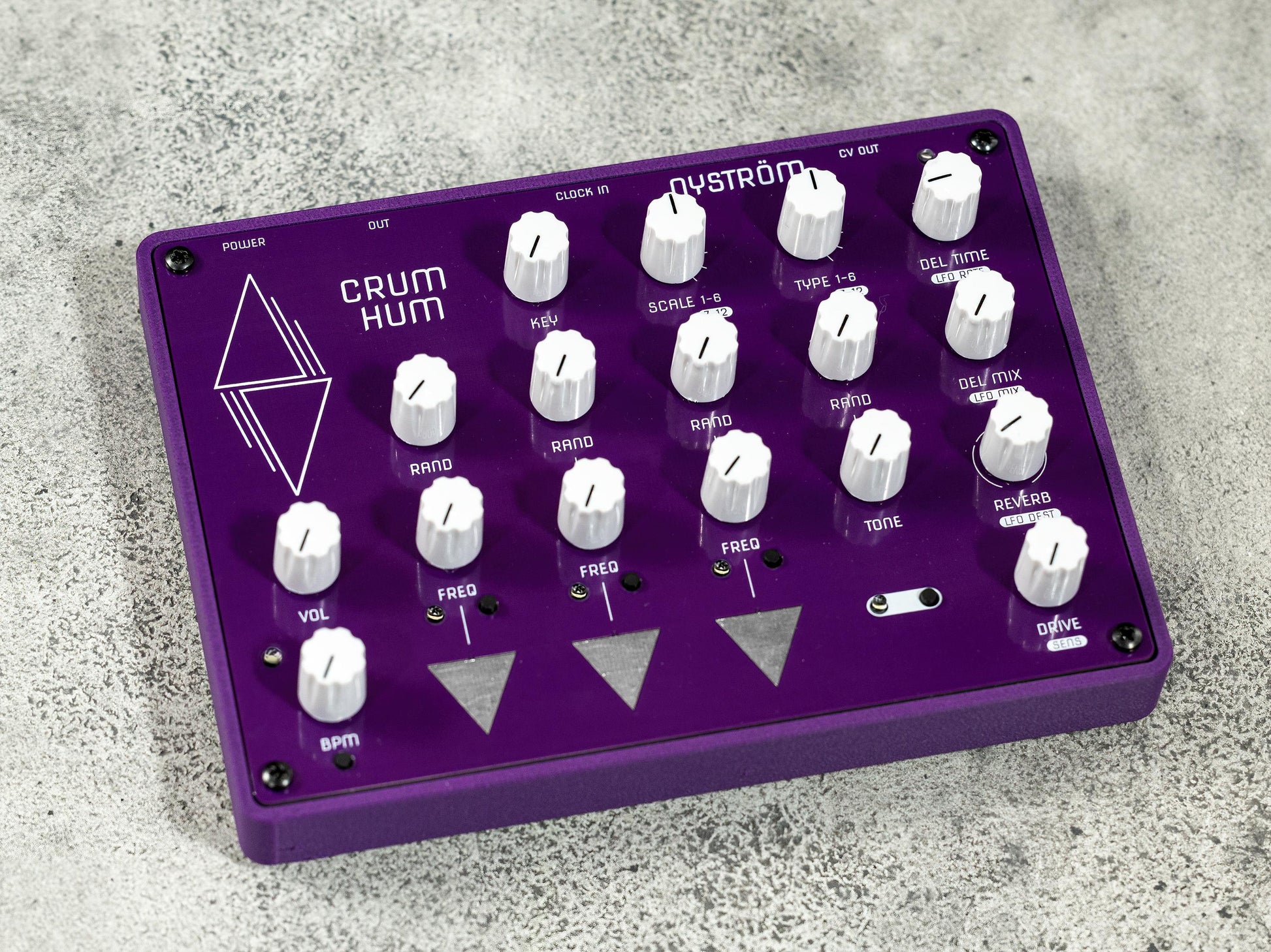 Durable Crum Hum by Nyström Synth Frame Case - 3D Printed Protective Case for DIY Synth Kit with Carbon Fiber PETG