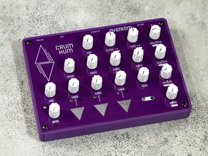 Durable Crum Hum by Nyström Synth Frame Case - 3D Printed Protective Case for DIY Synth Kit with Carbon Fiber PETG