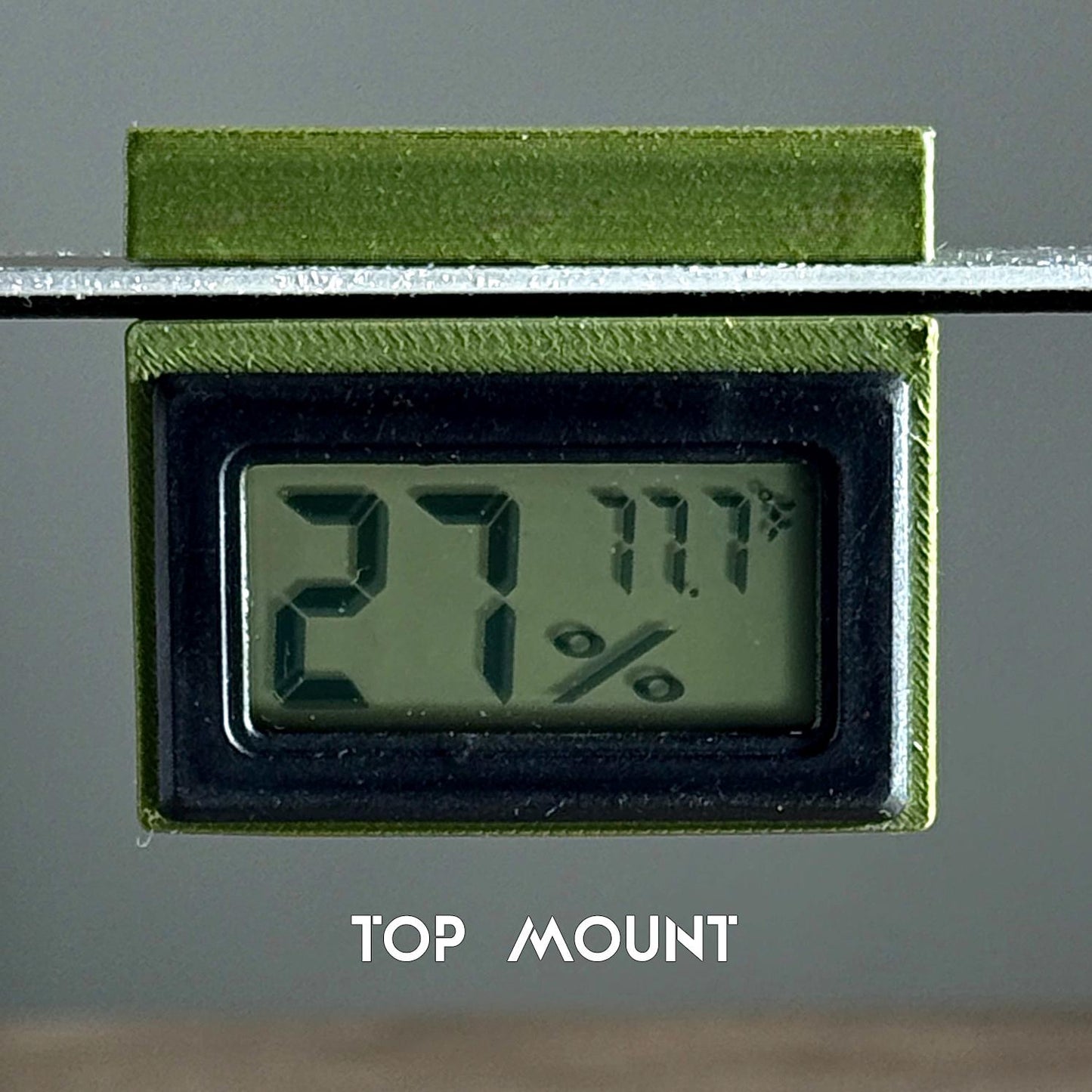Magnetic Mini Hygrometer Mount WITH Hygrometer for Jumping Spider, insect, amphibian or reptile Enclosures - Temp and Humidity Monitor