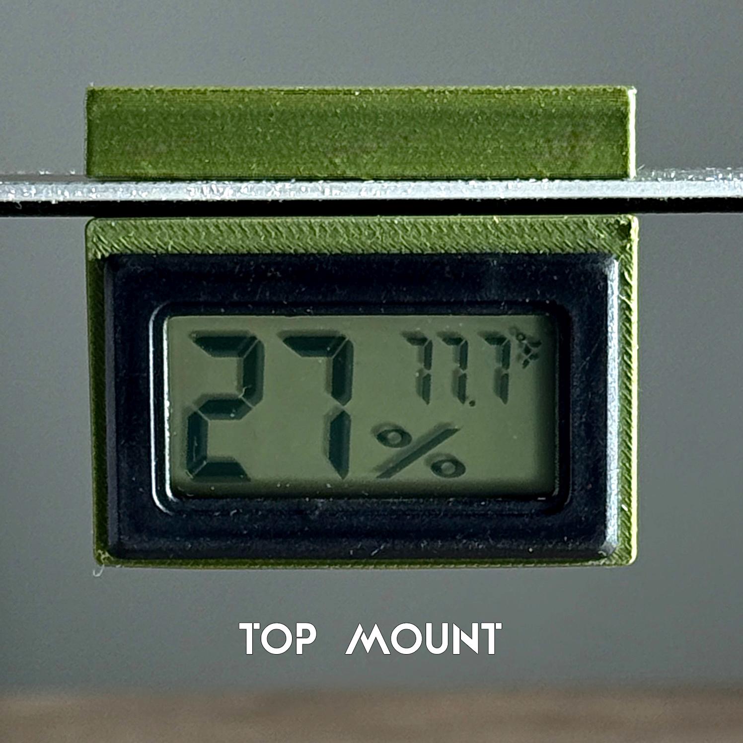 Magnetic Mini Hygrometer Mount WITH Hygrometer for Jumping Spider, insect, amphibian or reptile Enclosures - Temp and Humidity Monitor