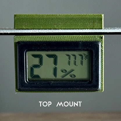 Magnetic Mini Hygrometer Mount WITH Hygrometer for Jumping Spider, insect, amphibian or reptile Enclosures - Temp and Humidity Monitor