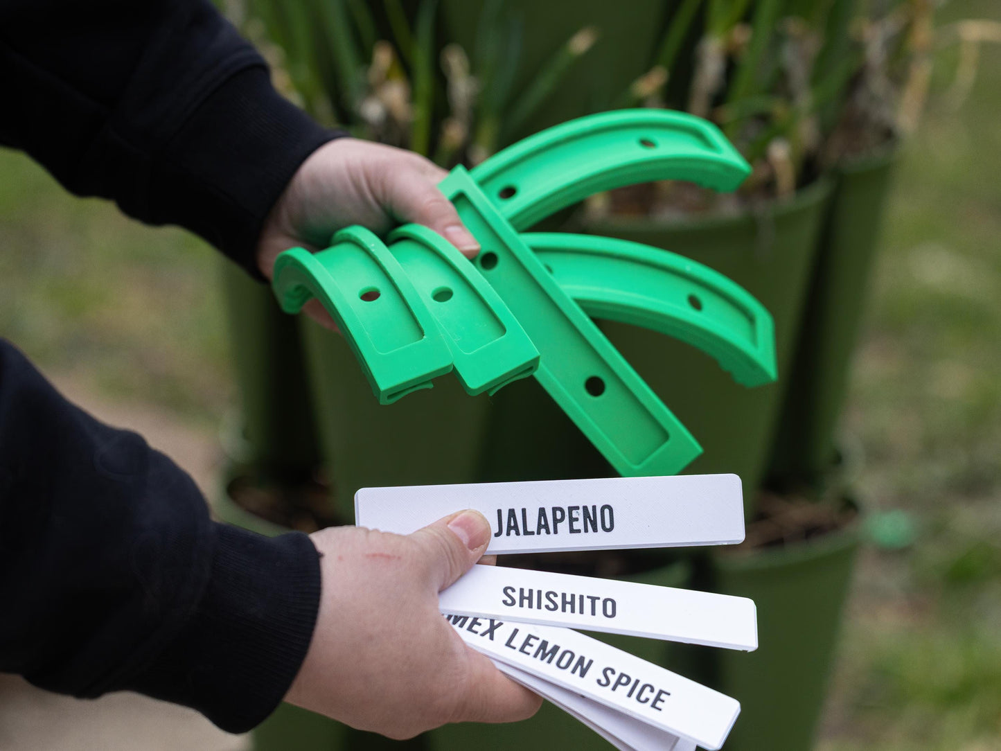 GreenStalk Plant Identification Labels – 3D Printed Custom Clip-On Tags for Vertical Garden Planters - Gardener gift