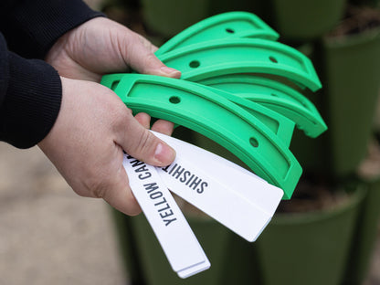 GreenStalk Plant Identification Labels – 3D Printed Custom Clip-On Tags for Vertical Garden Planters - Gardener gift