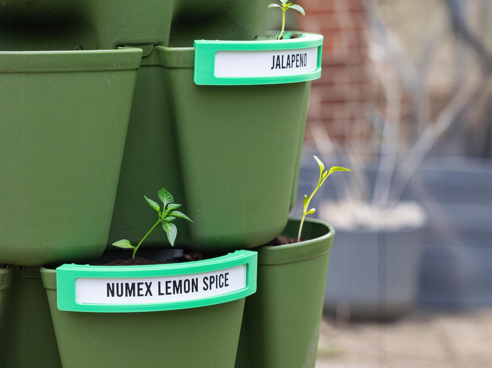 GreenStalk Plant Identification Labels – 3D Printed Custom Clip-On Tags for Vertical Garden Planters - Gardener gift