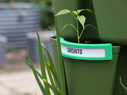 GreenStalk Plant Identification Labels – 3D Printed Custom Clip-On Tags for Vertical Garden Planters - Gardener gift