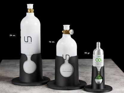 Aquarium 95g CO2 Bottle/Tank Holder for CO2 Systems – Stable 3D-Printed Cartridge Stand for Fluval, UNS, and More - Aquarium Accessory