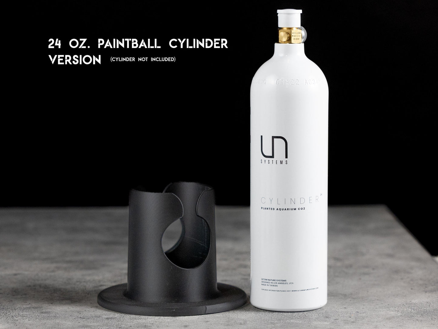 Aquarium 95g CO2 Bottle/Tank Holder for CO2 Systems – Stable 3D-Printed Cartridge Stand for Fluval, UNS, and More - Aquarium Accessory